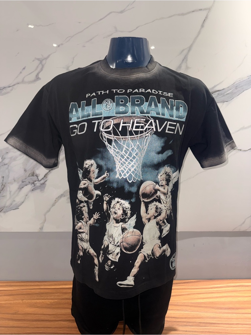 Hellstar Kids' Black Graphic Basketball Tee